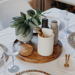 Tablett | Mangoholz | rund