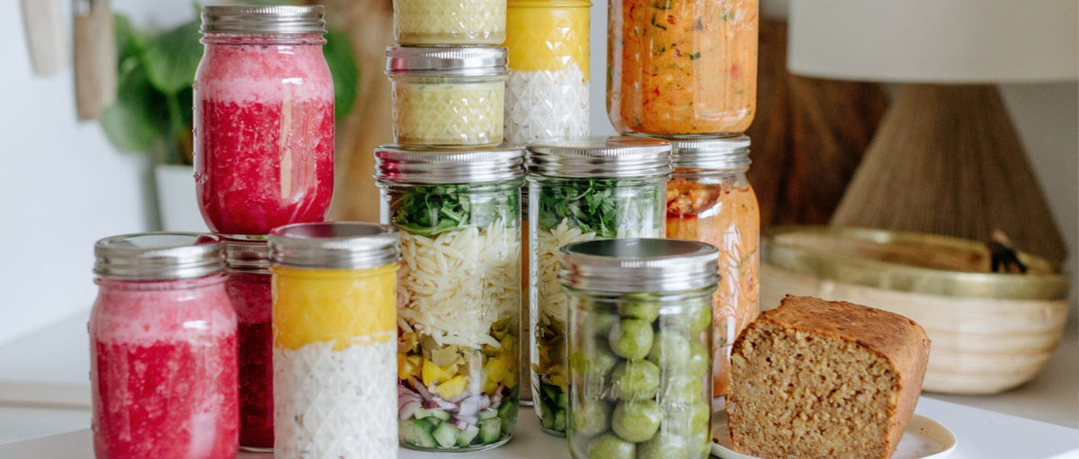 Wöchentlicher Meal Prep im Glas