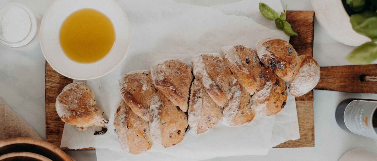 Brot mit Oliven