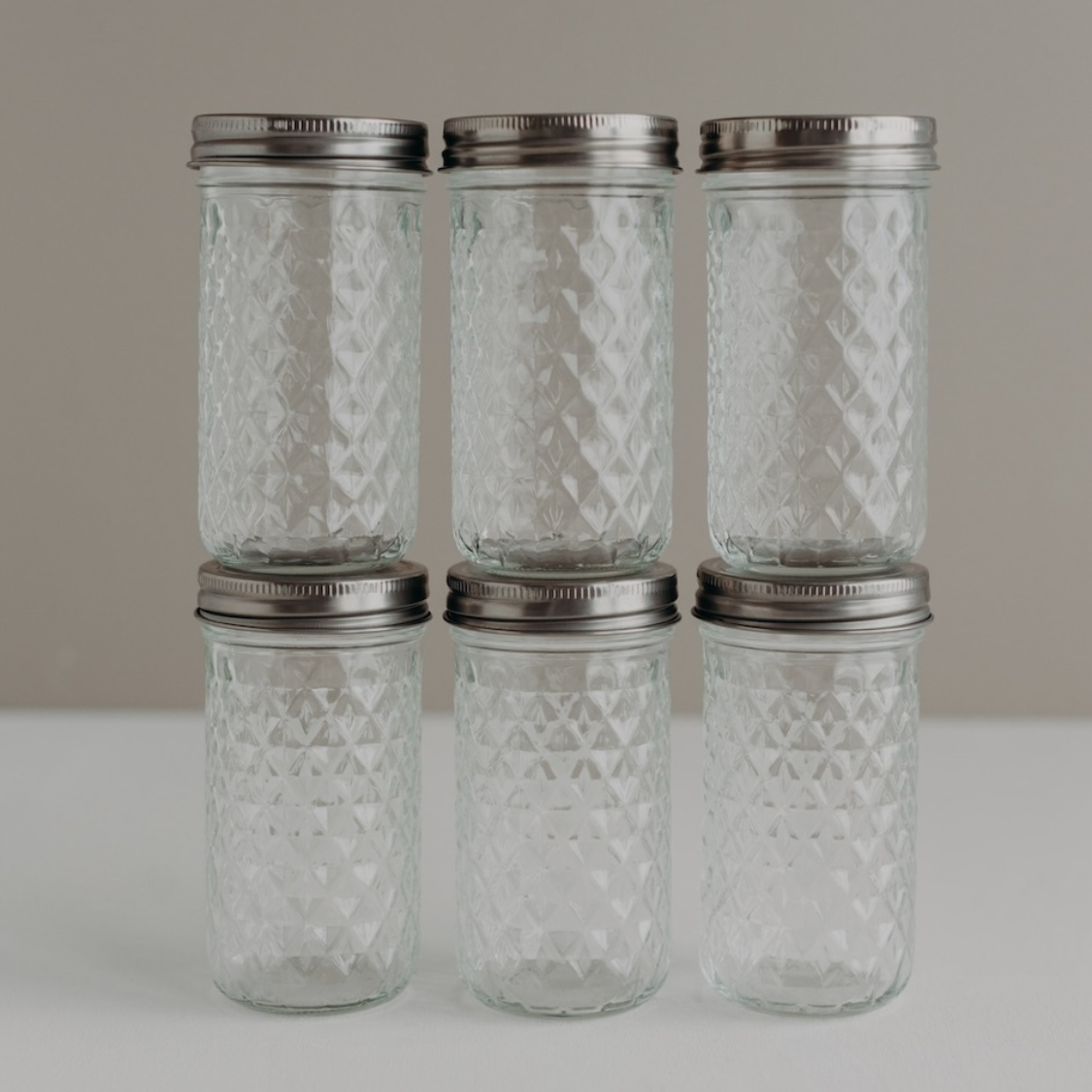 Lioleli Mason Jar | Set | Diamant 350ml